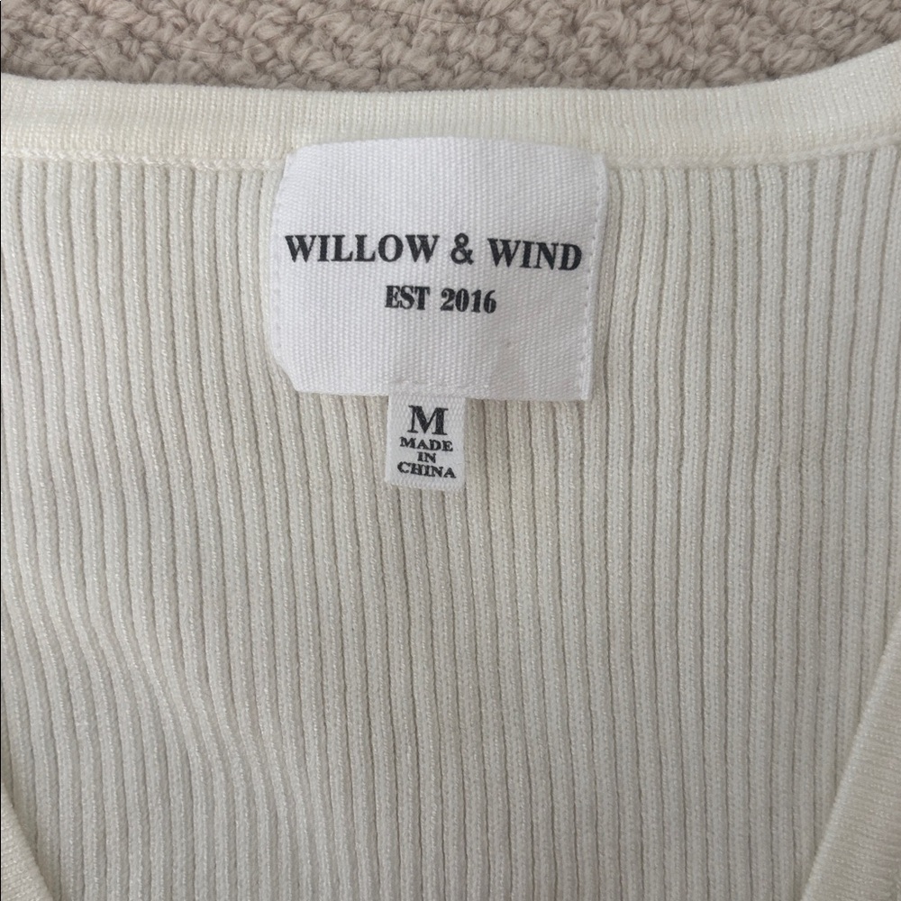 Floral Embroidered Cream Cardigan - Picture 2 of 6